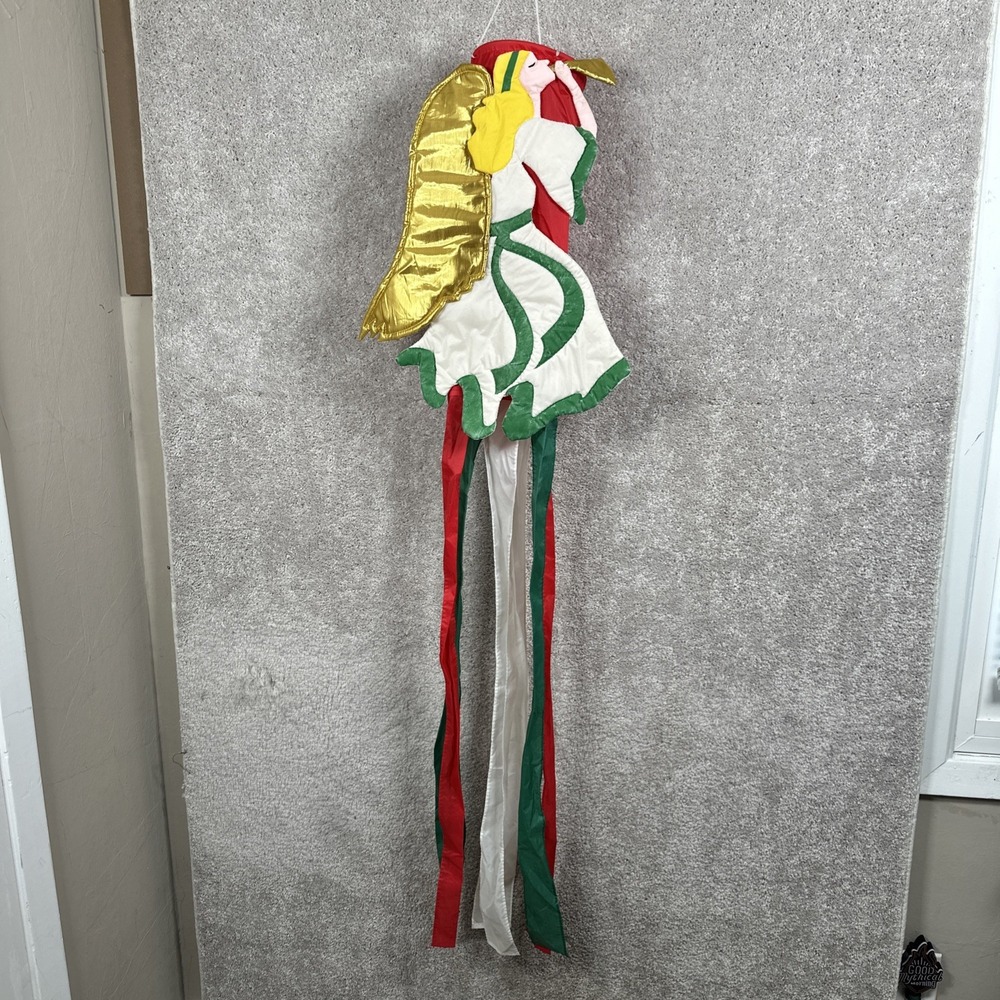 Vintage 1993 Angel Polyester Windsock Holiday Christmas N.C.E. 55"